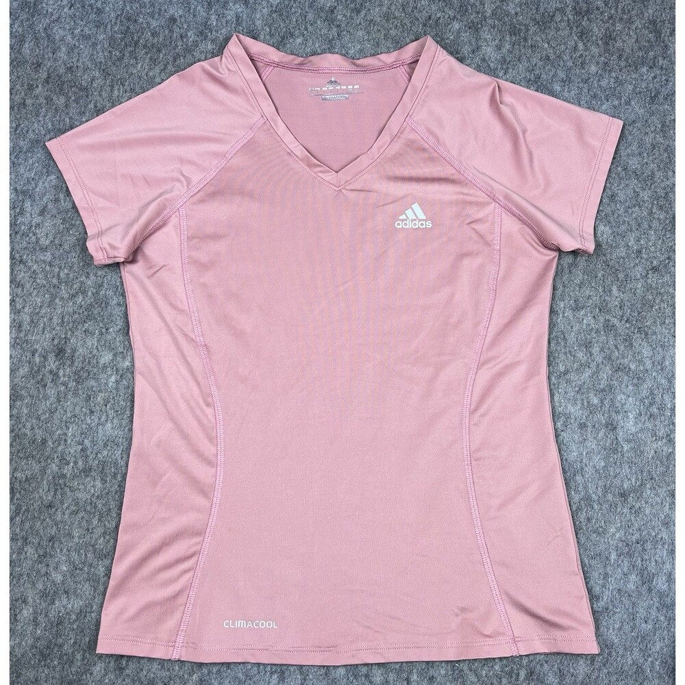 Lot Of 3 Adidas Women's Performance T-Shirt Climacool Essentials V-Neck Size L - Picture 2 of 14